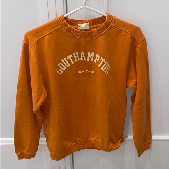 Orange East Hampton Crewneck - Picture 1 of 2
